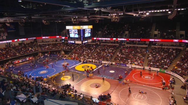 Rabobank Arena during the CIF State Wrestling Tournament